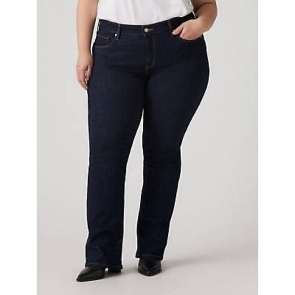 NWT Signature By Levis. Modern Boot Cut Womens Jeans Size 24M Dark Wash Denim